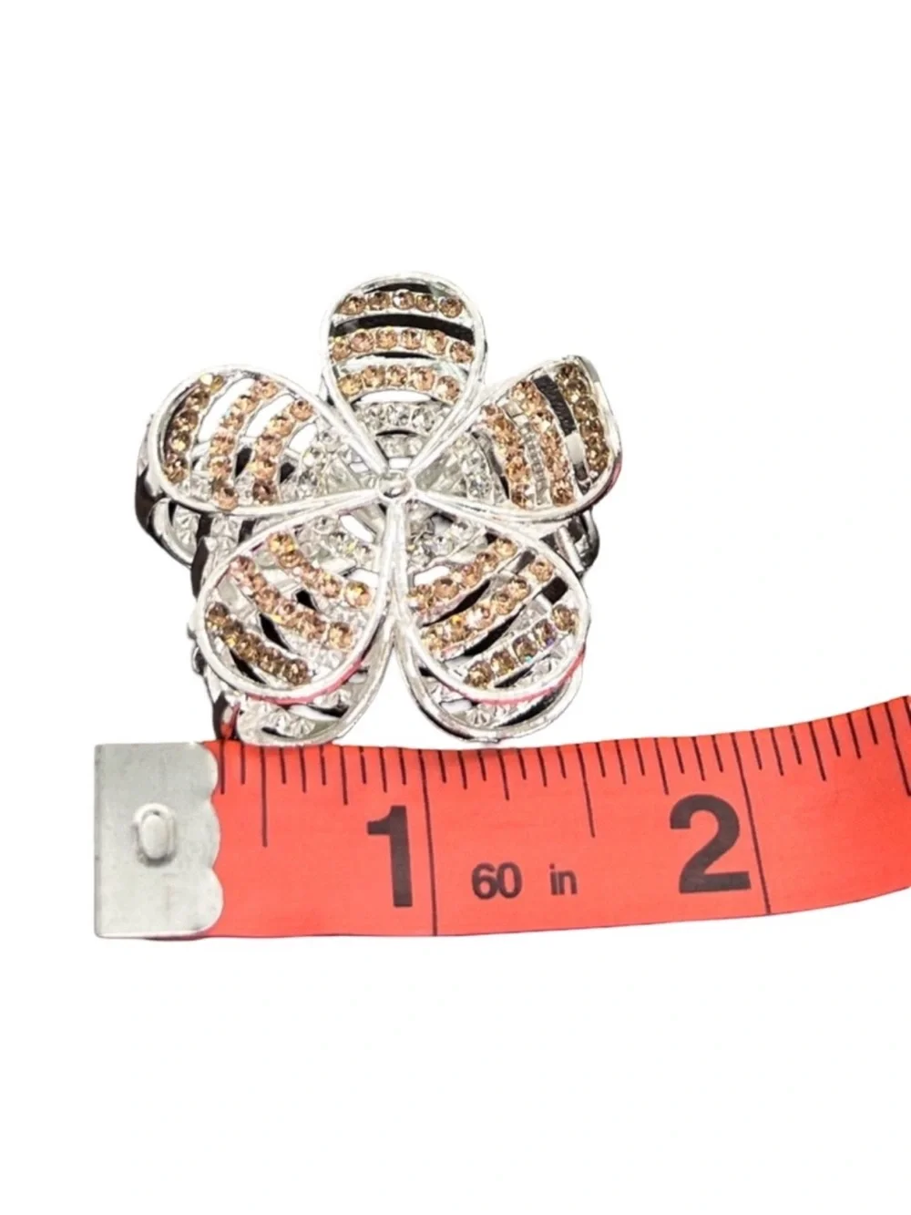 ElegantChampagne Crystal Hair Clip Claw Hair Accessories FINAL PRICE DROP